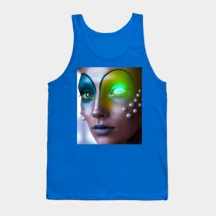 Enhanced Cyberpunk Woman Tank Top